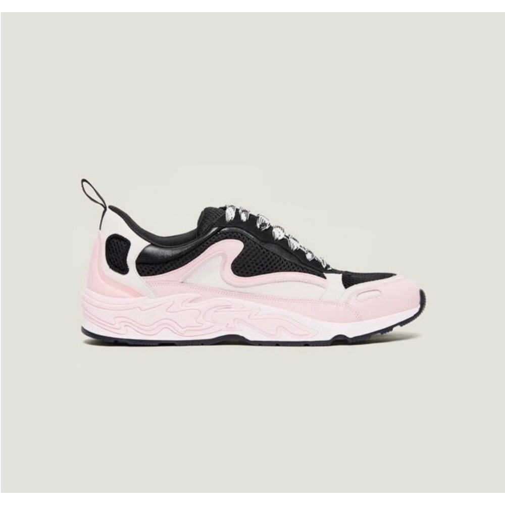 NEW Sandro Flame Fashion Sneakers Pink Black size 37 EU - Picture 3 of 9
